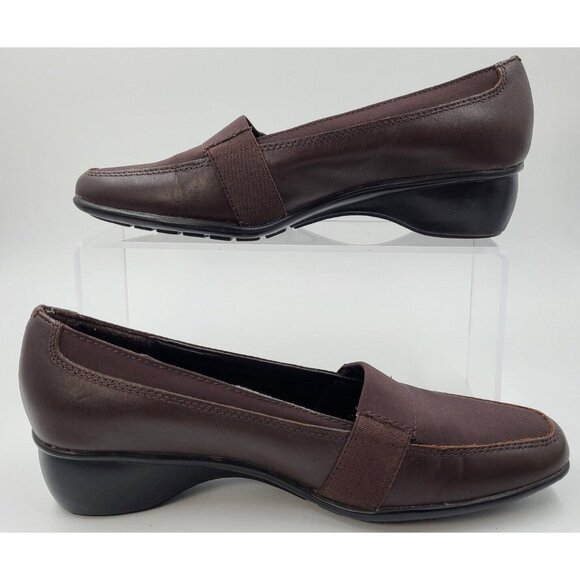 Liz Baker Slip-On Brown Leather Dress Shoes 1.5" Heel Height Women's Size 6.5 M - Picture 2 of 8